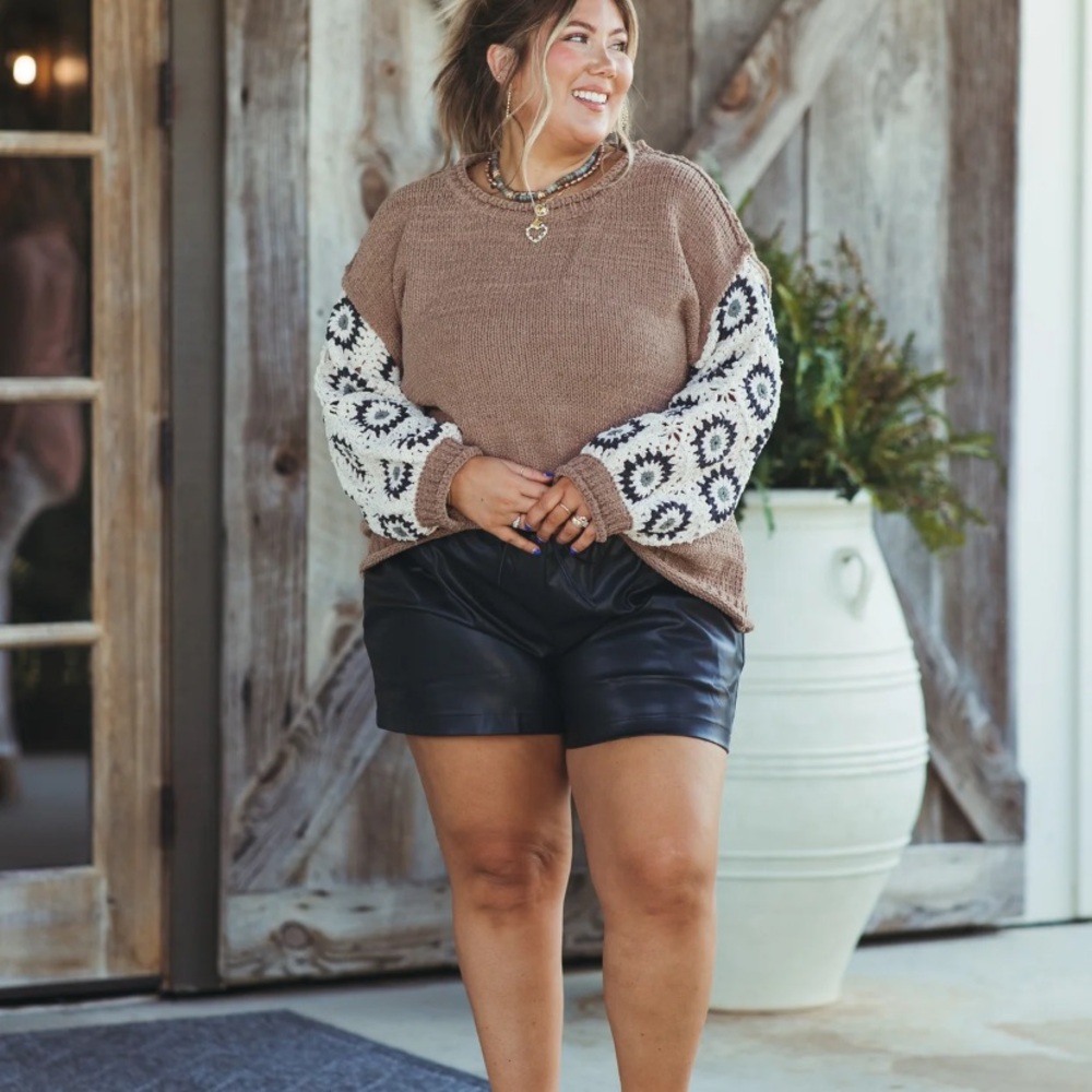NWT: Leather Shorts